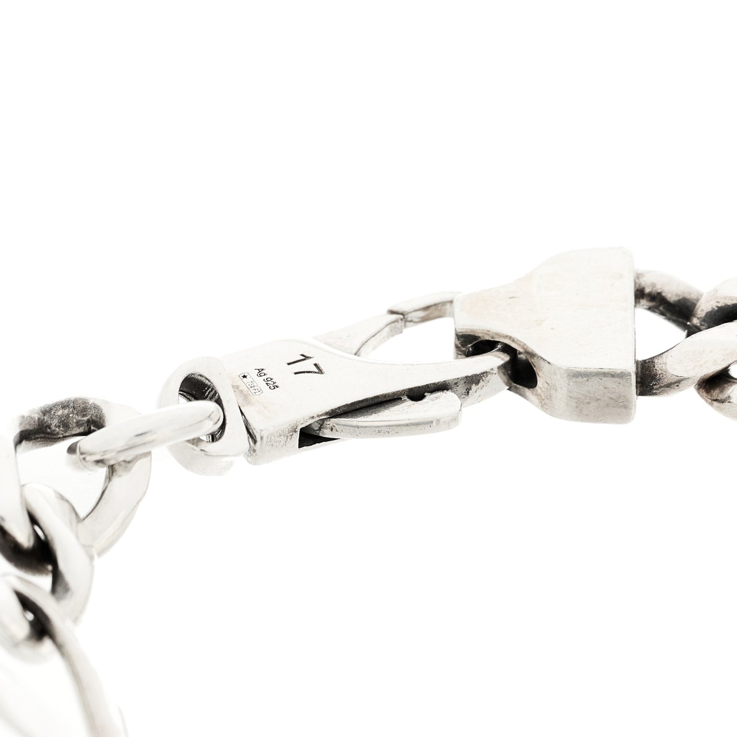 Sterling Silver GG Bee ID Chain Bracelet
