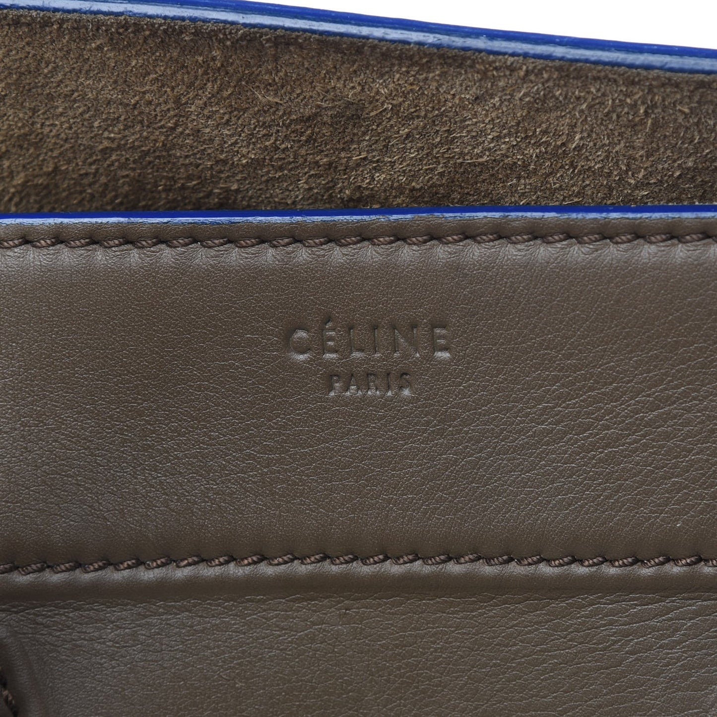 Supple Calfskin Medium Phantom Luggage Grey Blue