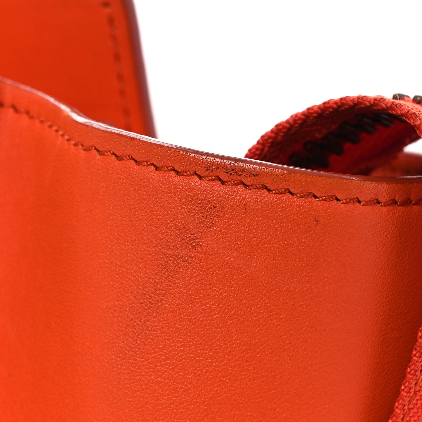 Smooth Calfskin Mini Luggage  Bright Orange