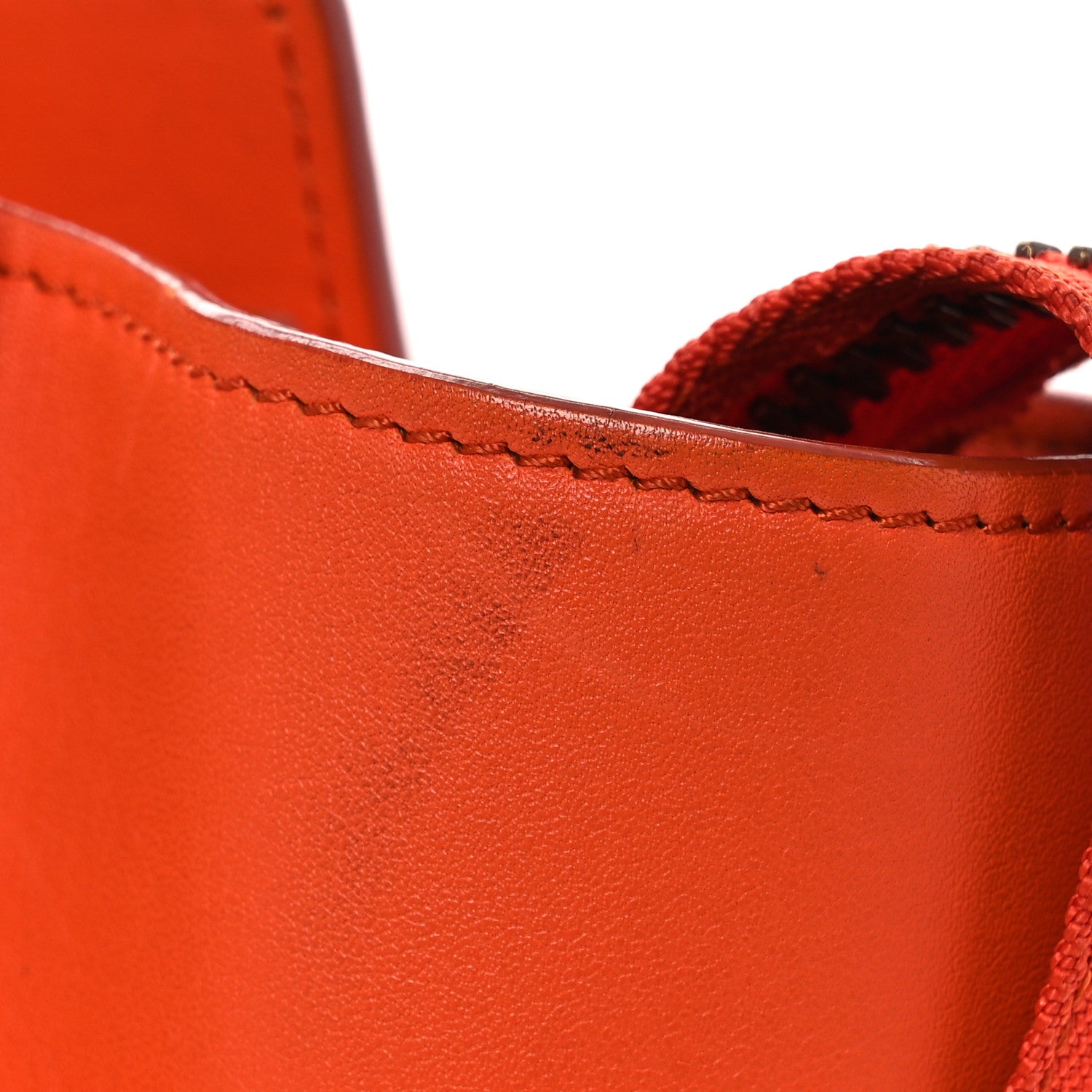 Celine Smooth Calfskin Mini Luggage  Bright Orange 15 of 18