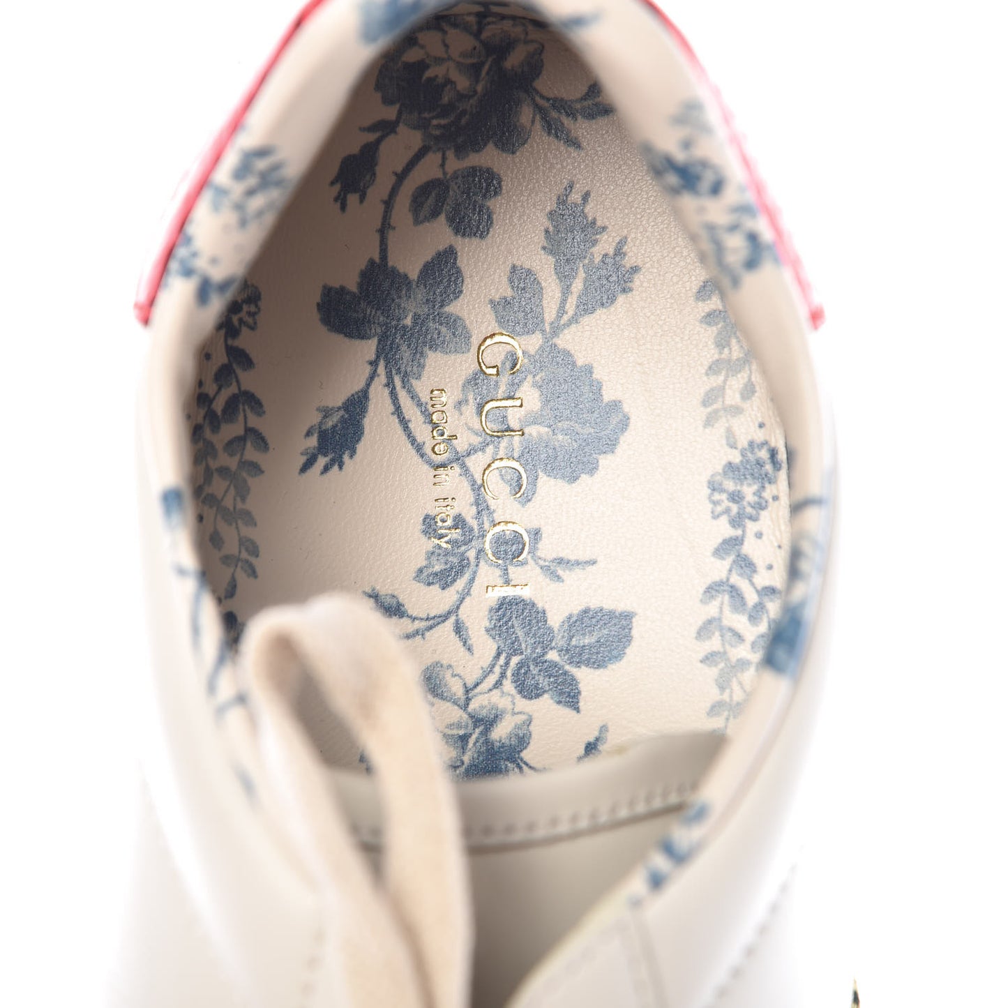 X SEGA Calfskin Ayers Web Guccy Womens Ace Sneakers 39.5 White