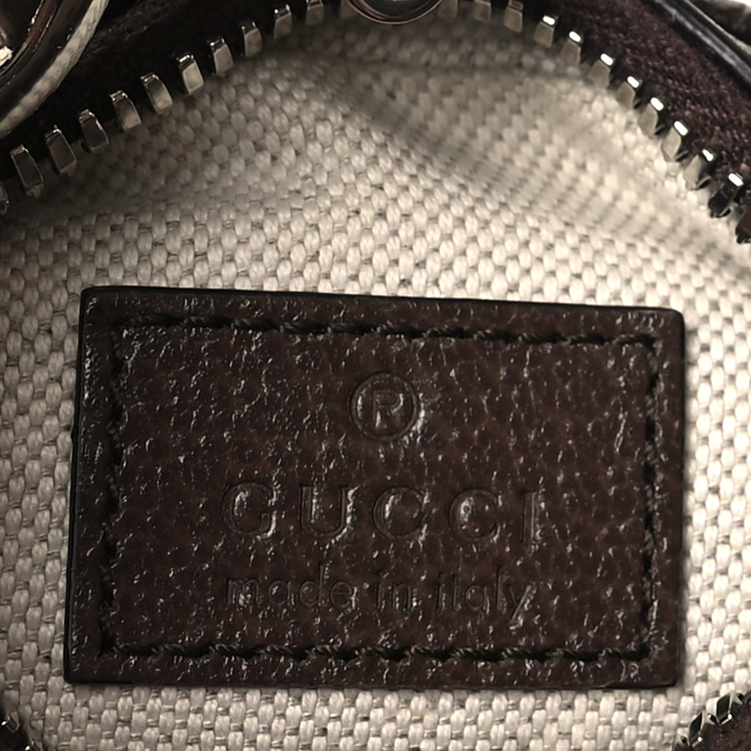 Gucci GG Supreme Monogram Textured Calfskin Web Mini Attache Hobo Beige Ebony New Acero 6 of 9