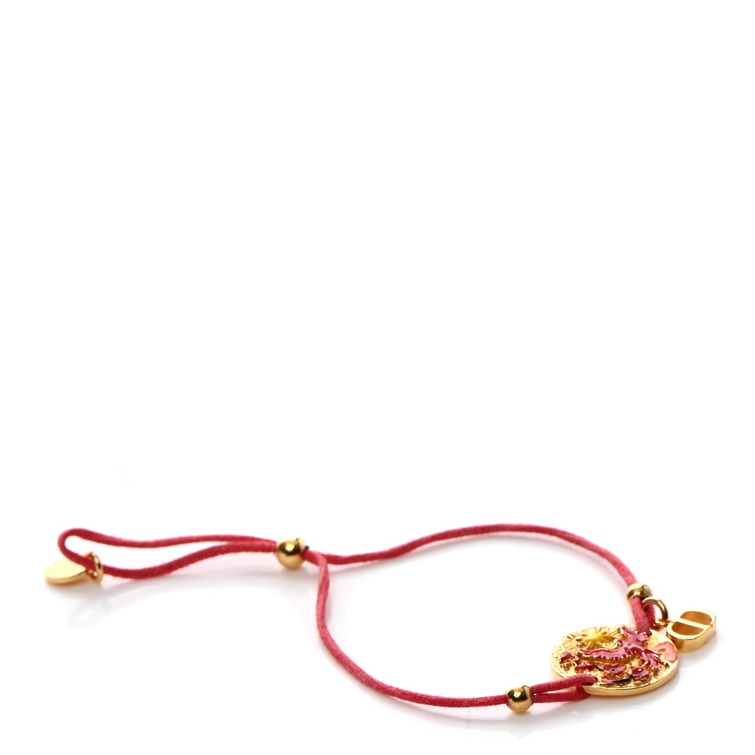 Christian Dior Calfskin Phoenix Bracelet Red 1 of 5