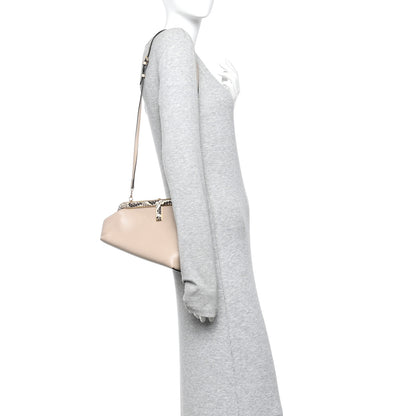 Fendi Shiny Nappa Snakeskin Small Fendi First Rosa Confetto Cipria 2 of 11