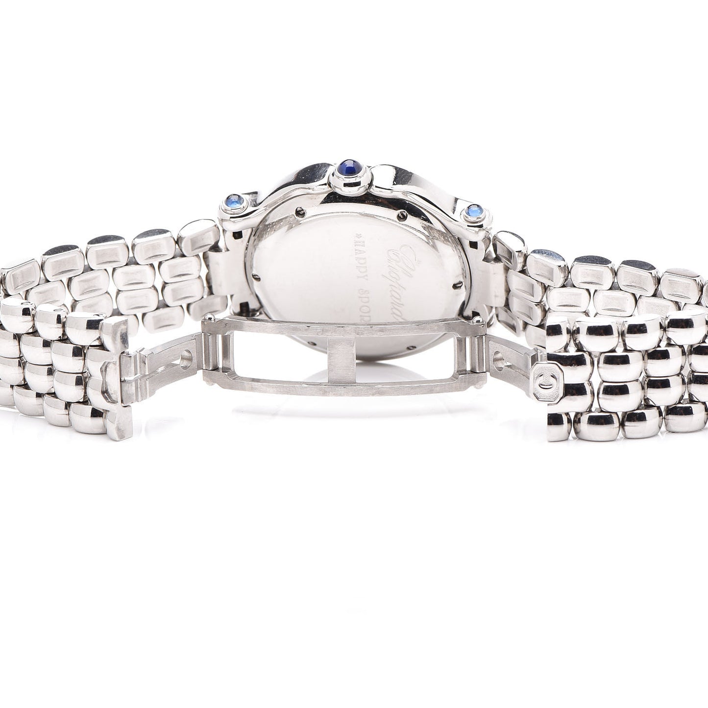 Stainless Steel Diamond Pave Bezel 32mm Happy Sport Quartz Watch