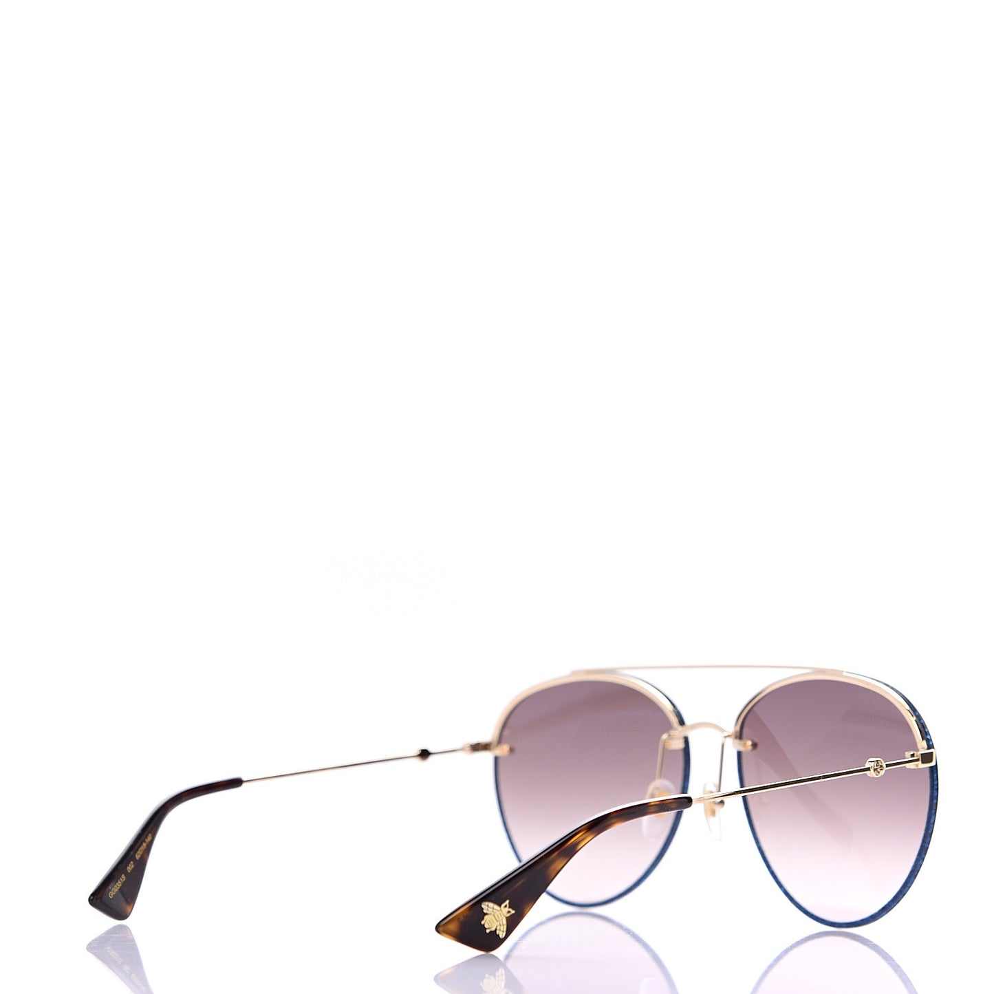 Glitter Aviator Sunglasses GG0351S Blue