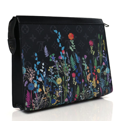 Louis Vuitton Monogram Eclipse Folia Pochette Voyage MM 3 of 9