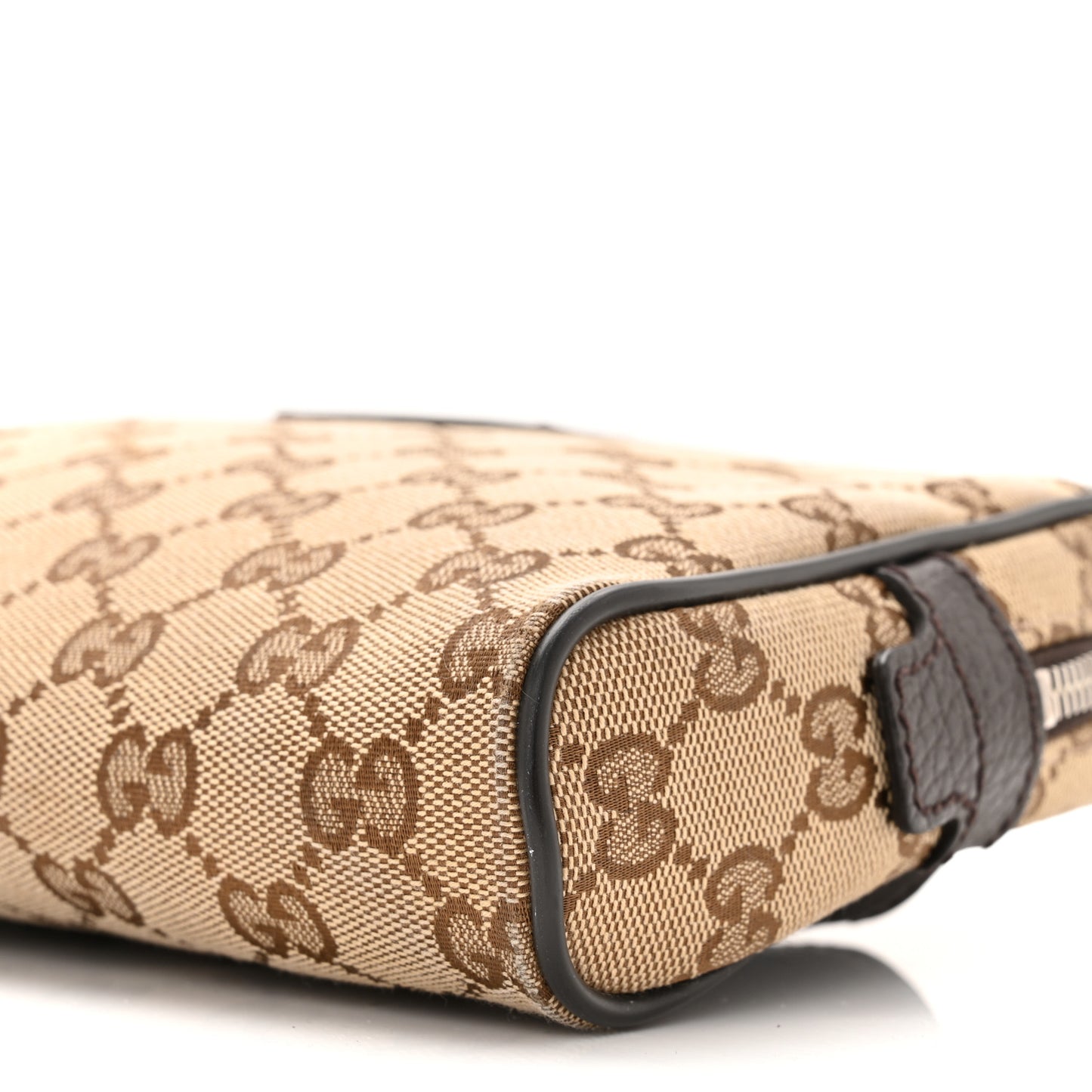Monogram Dollar Calfskin Belt Bag Beige Ebony Testa di Moro Marrone Scuro