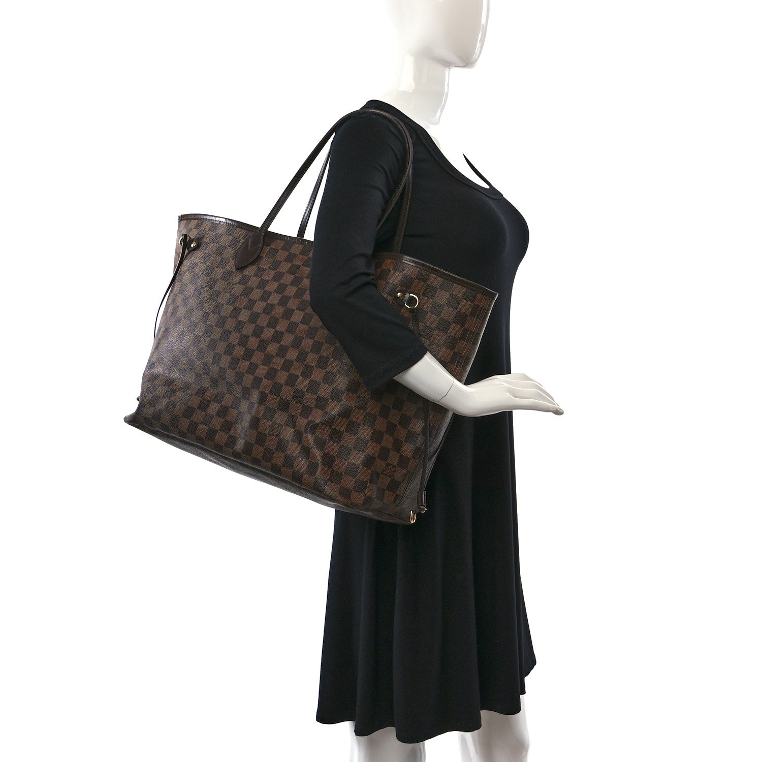 Louis Vuitton Damier Ebene Neverfull GM 2 of 14
