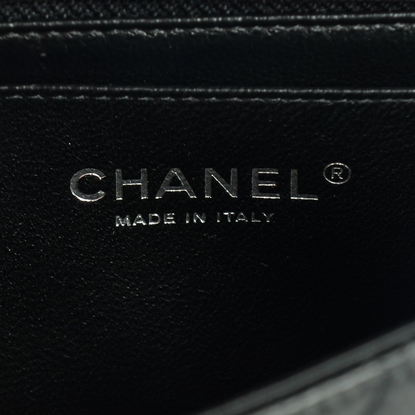 Caviar Quilted Mini Rectangular Flap Black