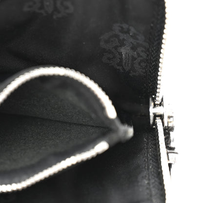 Chrome Hearts Lambskin Cross Patch Zip Card Holder Wallet Black 5 of 8