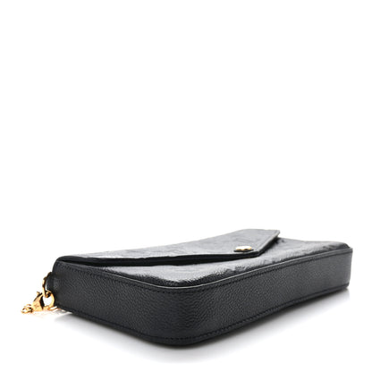 Louis Vuitton Empreinte Pochette Felicie Chain Wallet Black 5 of 11