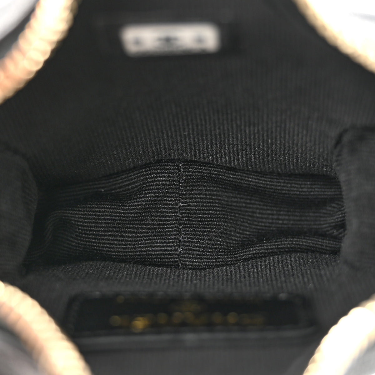 Lambskin Quilted Walk of Fame Star Bag Charm Black