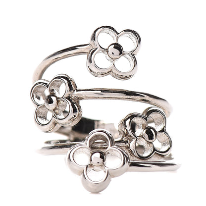 Louis Vuitton Flower Full Ring S Silver 1 of 5