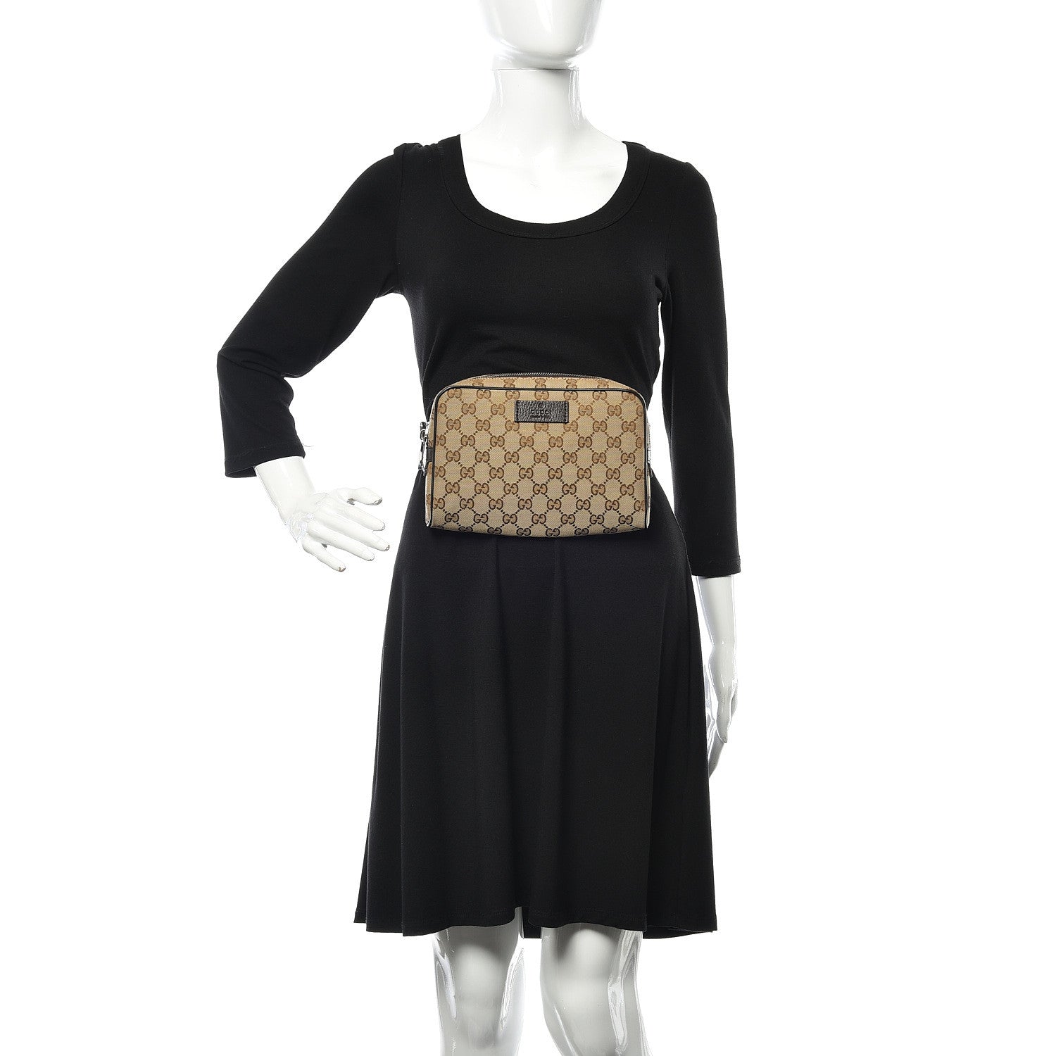 Gucci Monogram Belt Bag Dark Brown 2 of 10