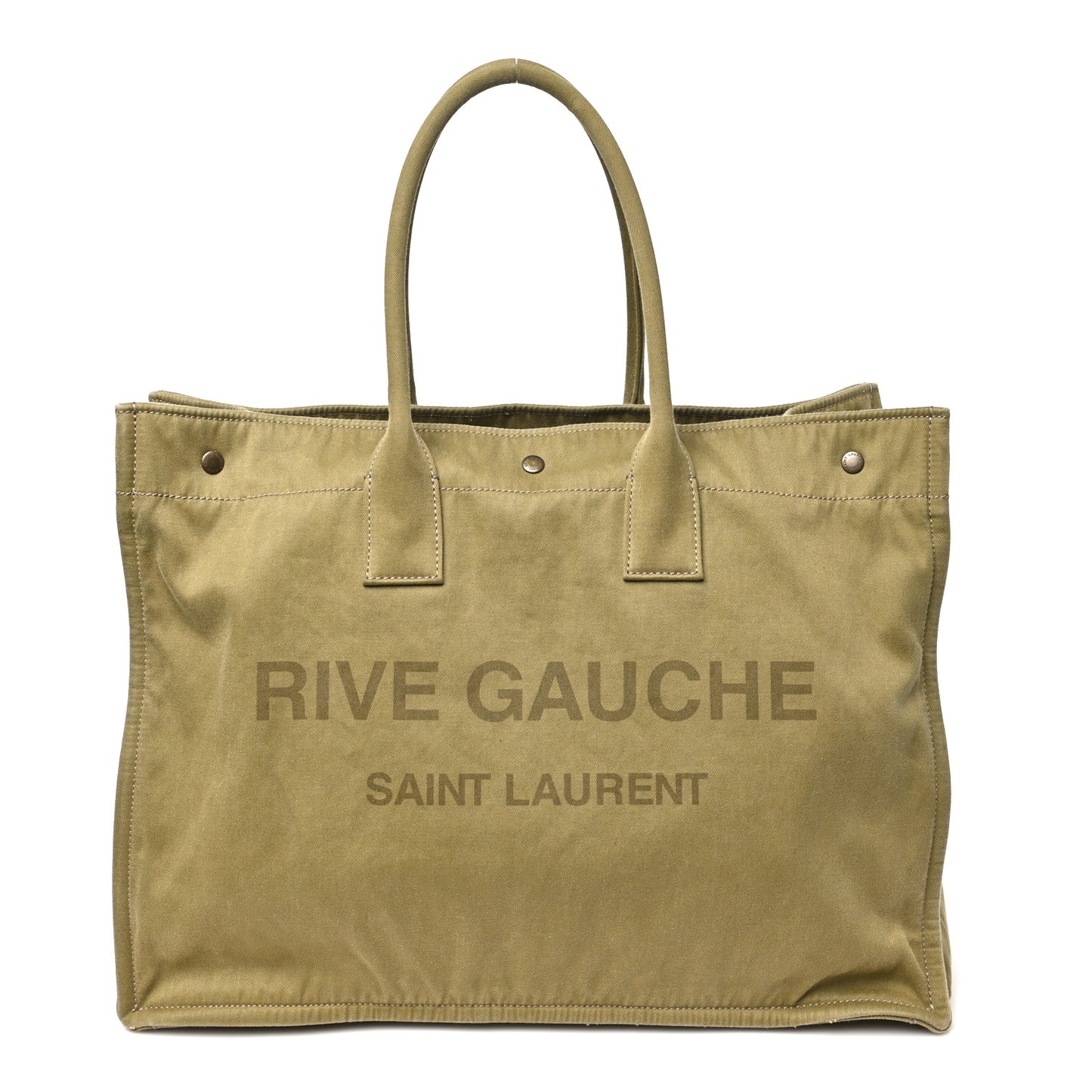 Canvas Rive Gauche Maxi Tote Fir Green