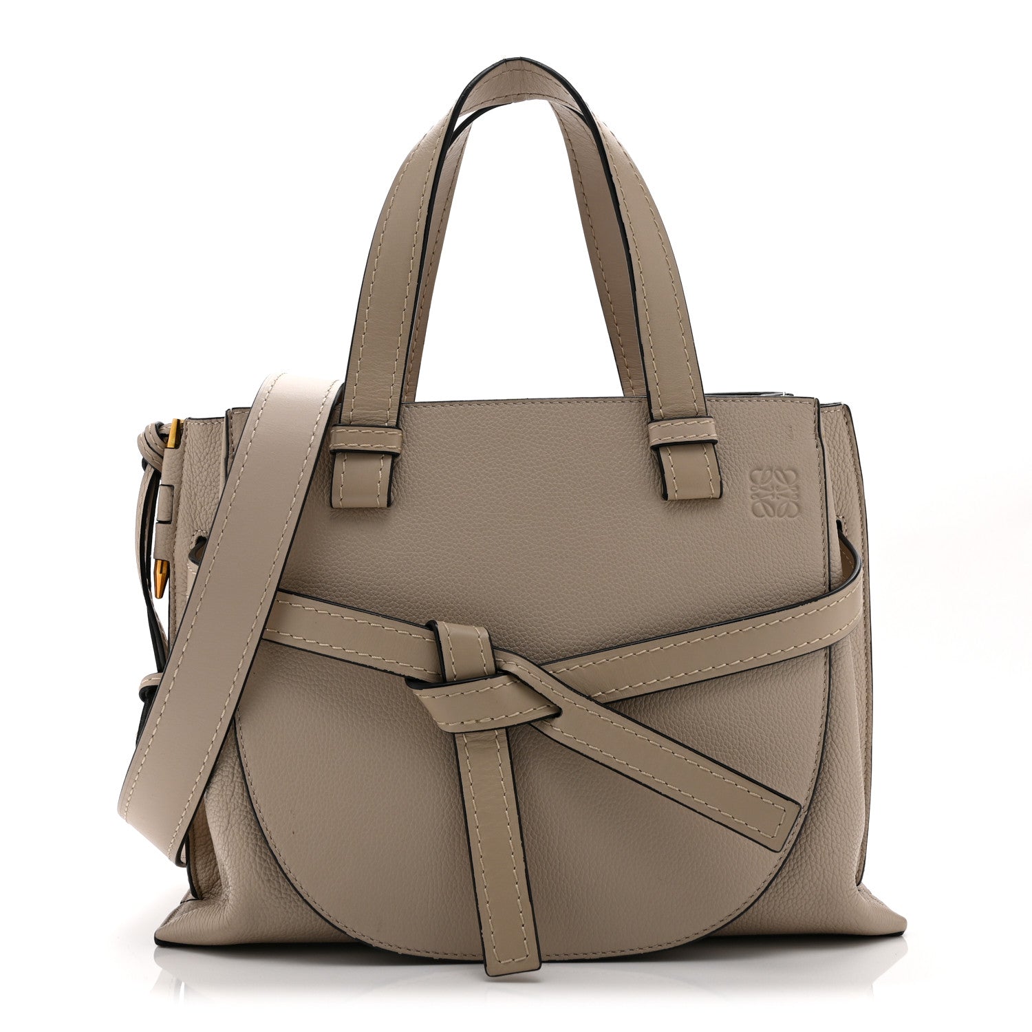 Loewe Calfskin Mini Gate Tote Light Oat 1 of 9