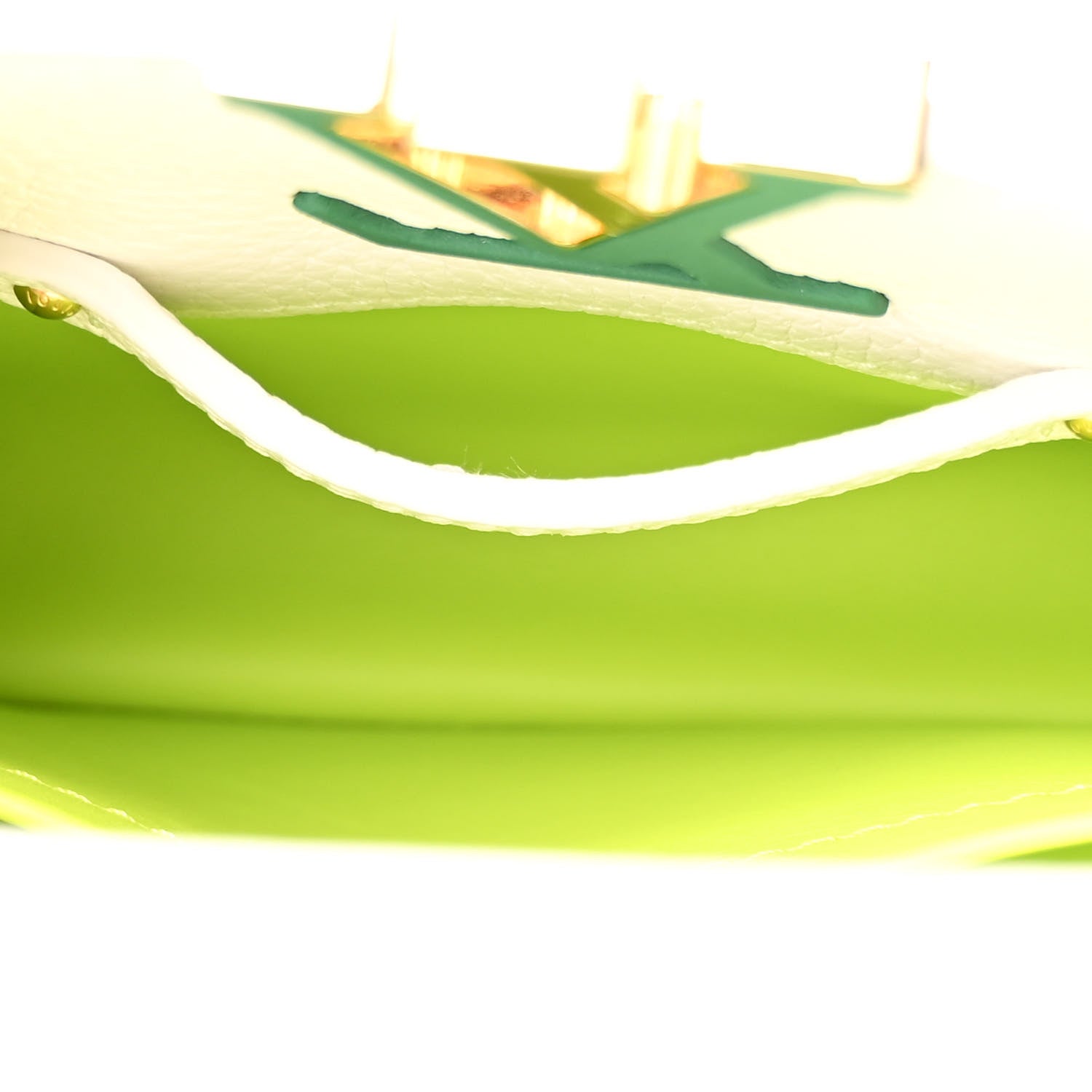 Louis Vuitton Taurillon Braided Capucines Mini Vert 5 of 10