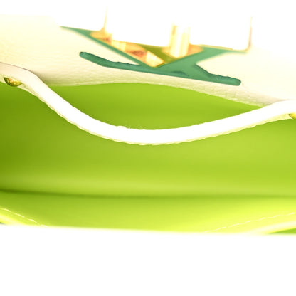 Louis Vuitton Taurillon Braided Capucines Mini Vert 5 of 10