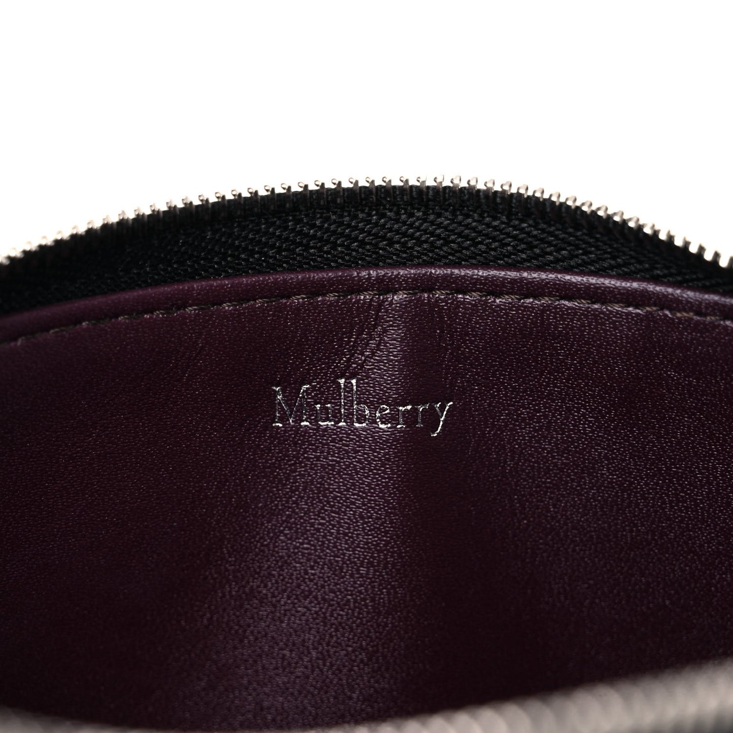 Crocodile Embossed Calfskin Cosmetic Pouch Black