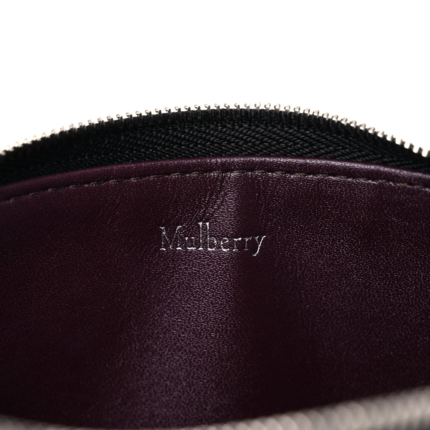 Mulberry Crocodile Embossed Calfskin Cosmetic Pouch Black 6 of 14