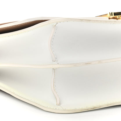 Burberry Smooth Calfskin Monogram Medium TB Bag Chalk White Camel 8 of 11