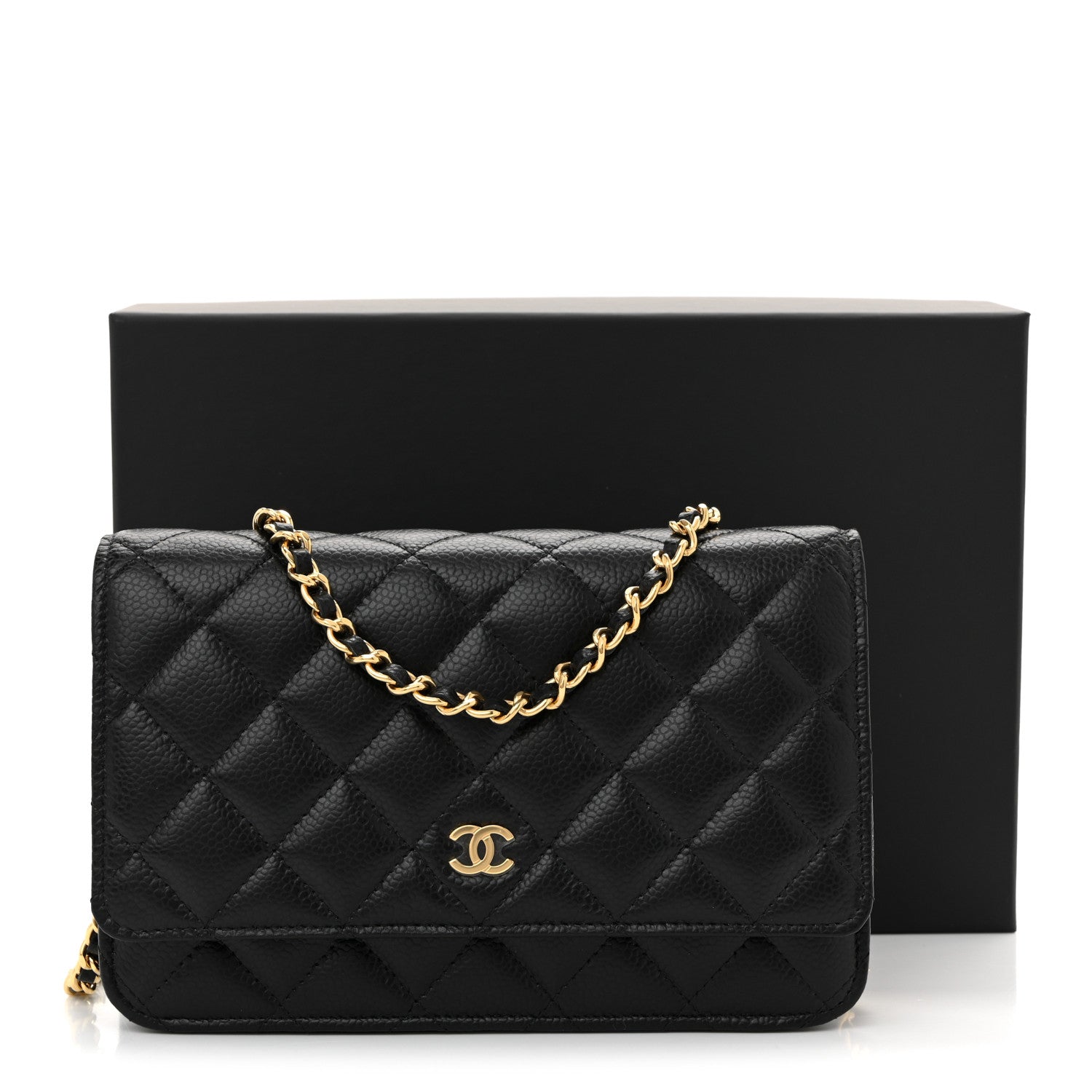 Chanel Caviar Quilted Wallet on Chain WOC Black 11 of 11