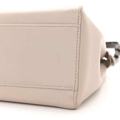 Fendi Nappa Colorblock Mini Peekaboo Iconic Satchel Grigio Polvere Carbone Bloody Mary 10 of 18