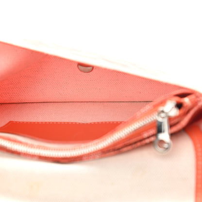 Goyard Goyardine Plumet Wallet Clutch Orange 8 of 11