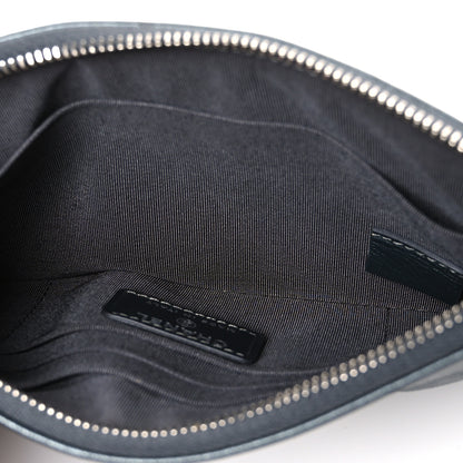 Chanel Caviar Quilted Mademoiselle Vintage Zip Pouch Grey 5 of 7