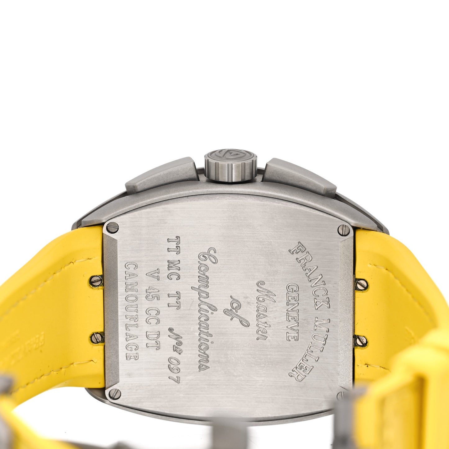 Titanium Alligator 45mm Vanguard Chronograph Camo Automatic Watch Yellow V45CCDT