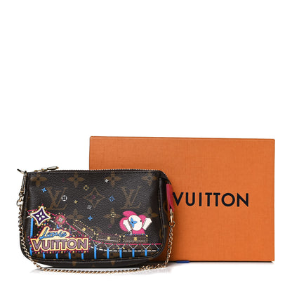 Louis Vuitton Monogram 2020 Christmas Animation Roller Coaster Mini Pochette Accessories Pivoine 9 of 9