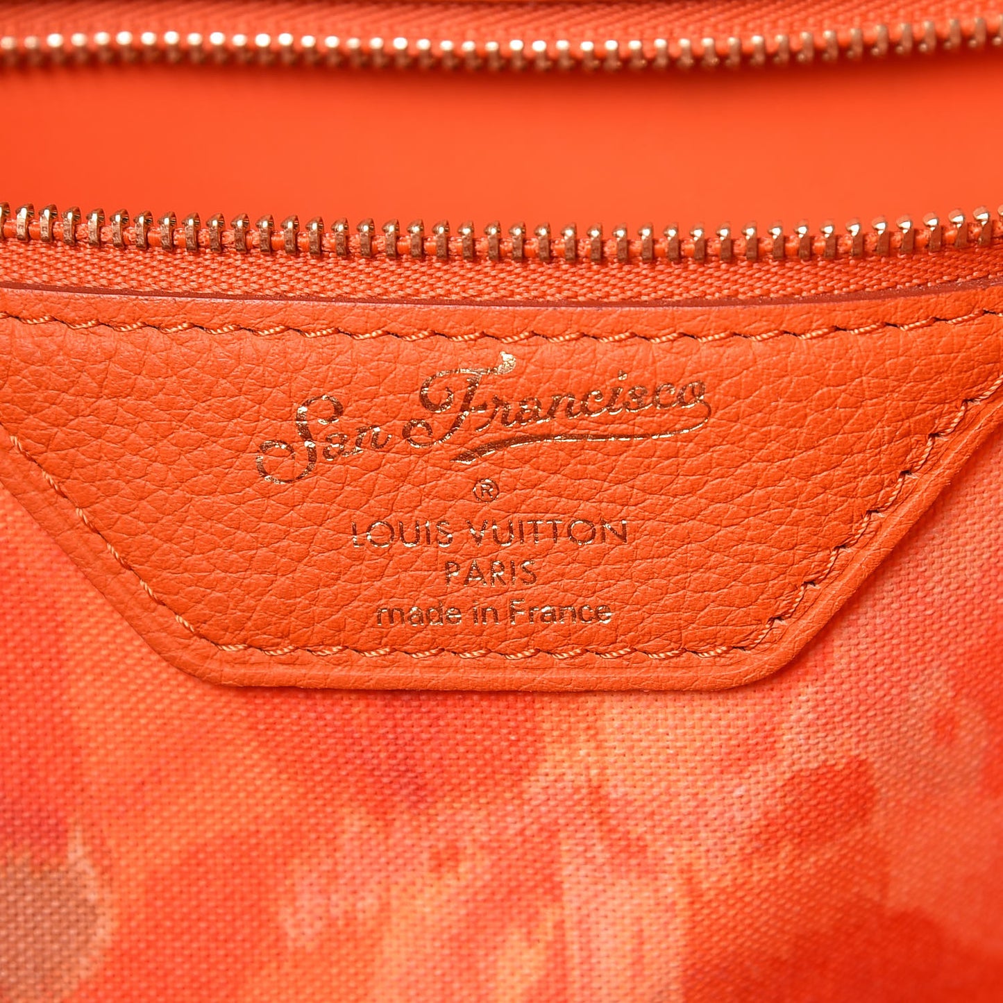 Monogram Articles de Voyage Ikat San Francisco LV Cup Neverfull GM Orange