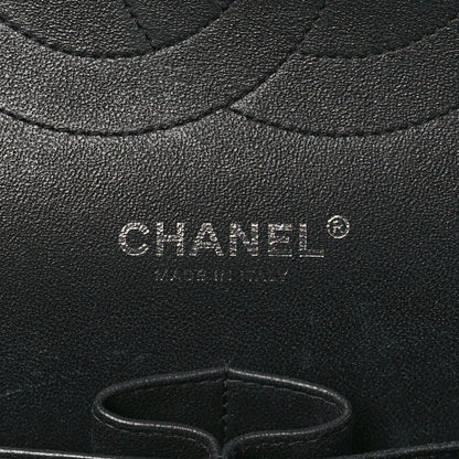 Chanel Crumpled Calfskin Quilted Jumbo Double Flap So Black 6 of 9