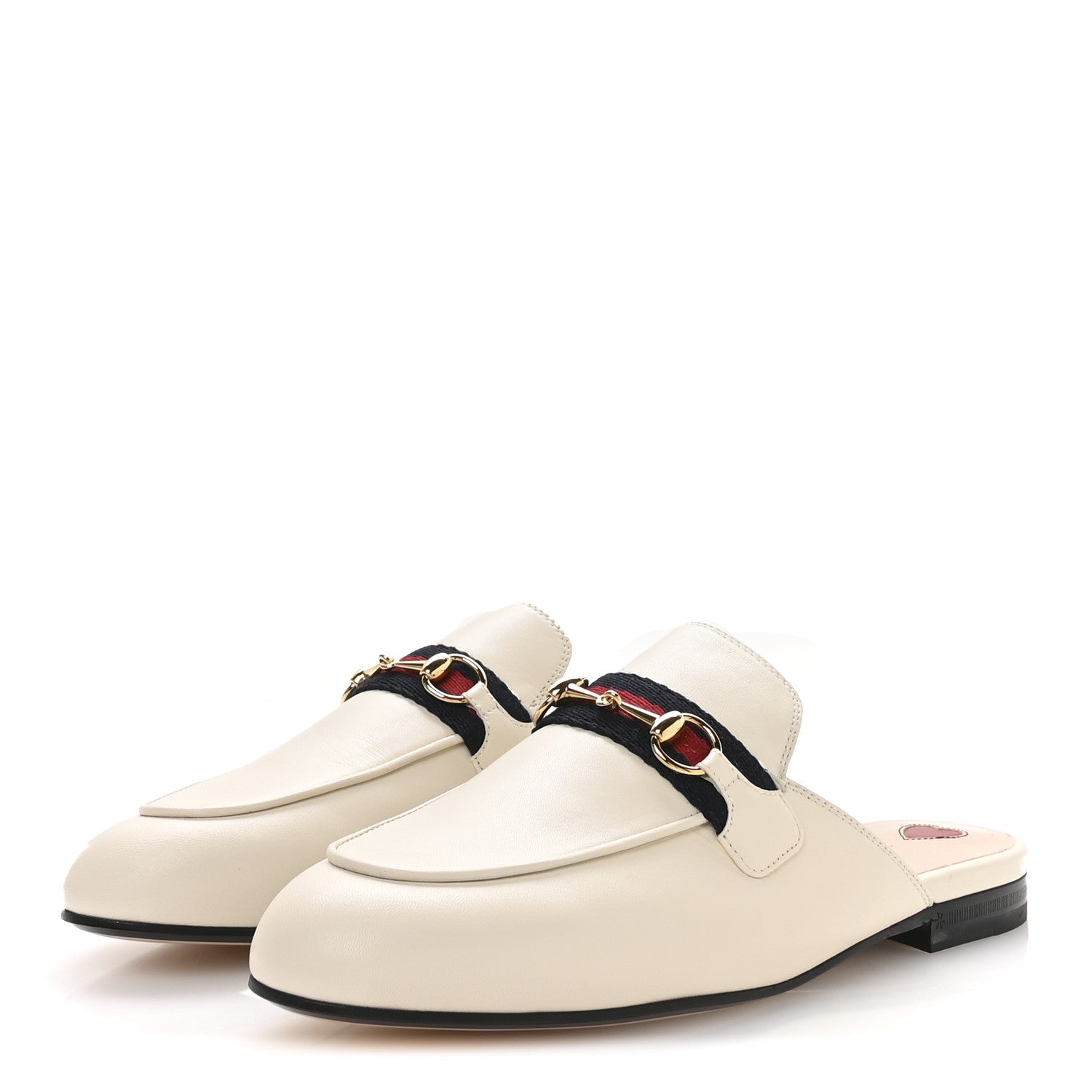 Gucci Malaga Kid Web Womens Princetown Slippers 39.5 Mystic White 4 of 9
