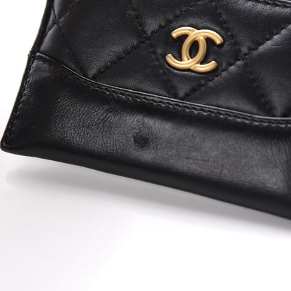 Chanel Aged Calfskin Quilted Gabrielle Card Holder Black 6 of 9
