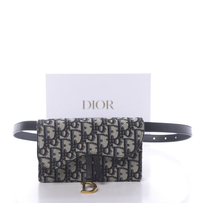 Christian Dior Oblique Saddle Belt Bag Blue 11 of 11