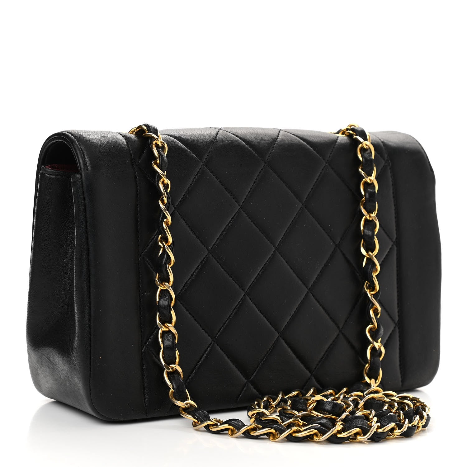 Chanel Lambskin Quilted Small Single Flap Black 2 of 12
