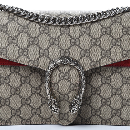Gucci GG Supreme Monogram Small Dionysus Shoulder Bag Red 12 of 14