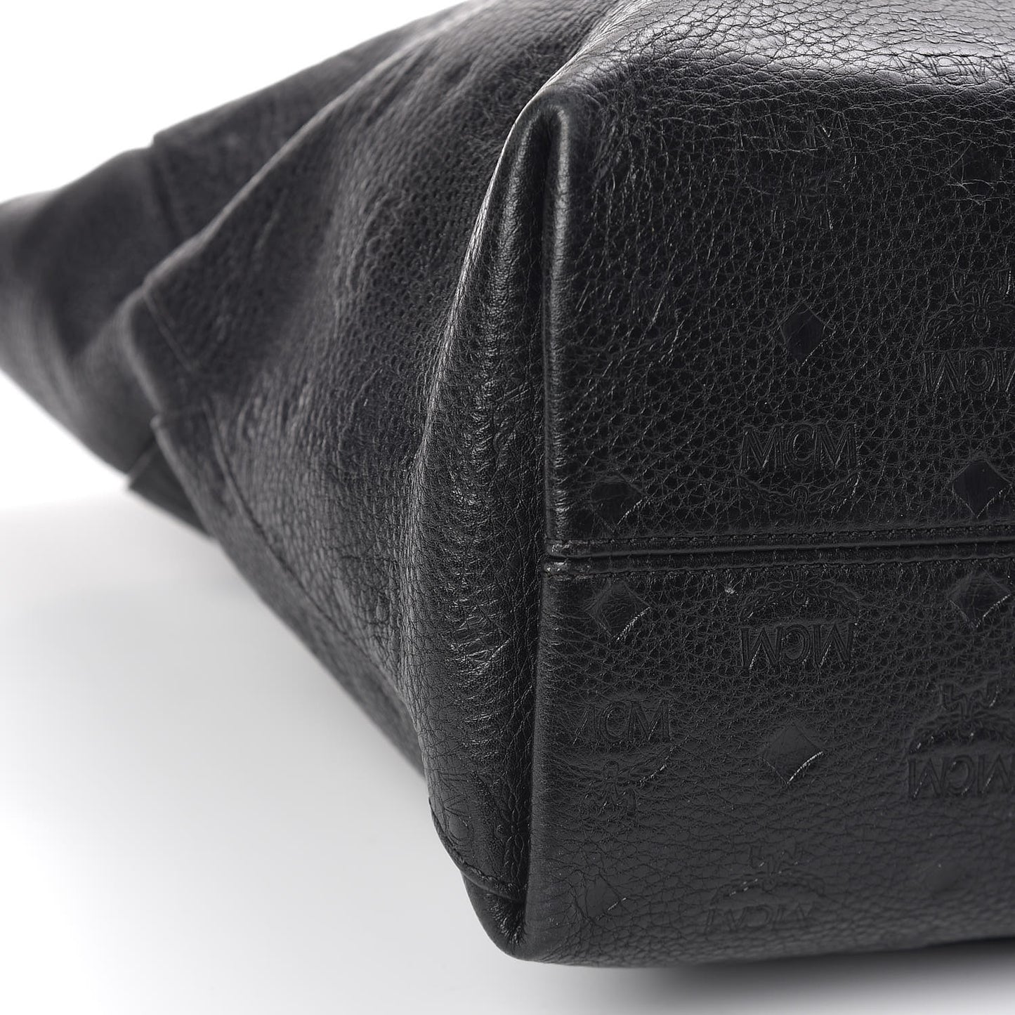 Calfskin Ottomar Monogram Medium Klara Shopper Tote Black