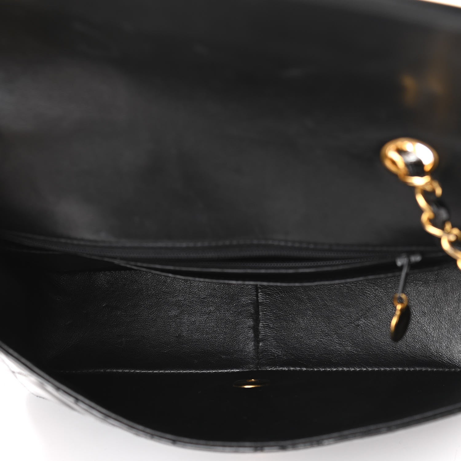 Chanel Patent Quilted Medium Single Flap Bag Black 6 of 9