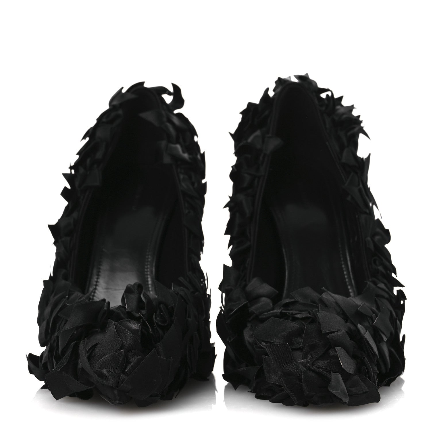 Balenciaga Satin Pointed Marie A Bows All Over 110mm Pumps 40 Black 3 of 11