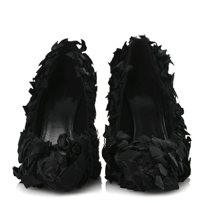 Balenciaga Satin Pointed Marie A Bows All Over 110mm Pumps 40 Black 3 of 11