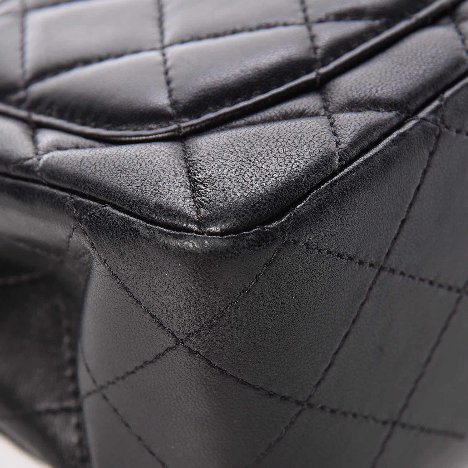 Chanel Lambskin Quilted Mini Square Flap Black 13 of 15