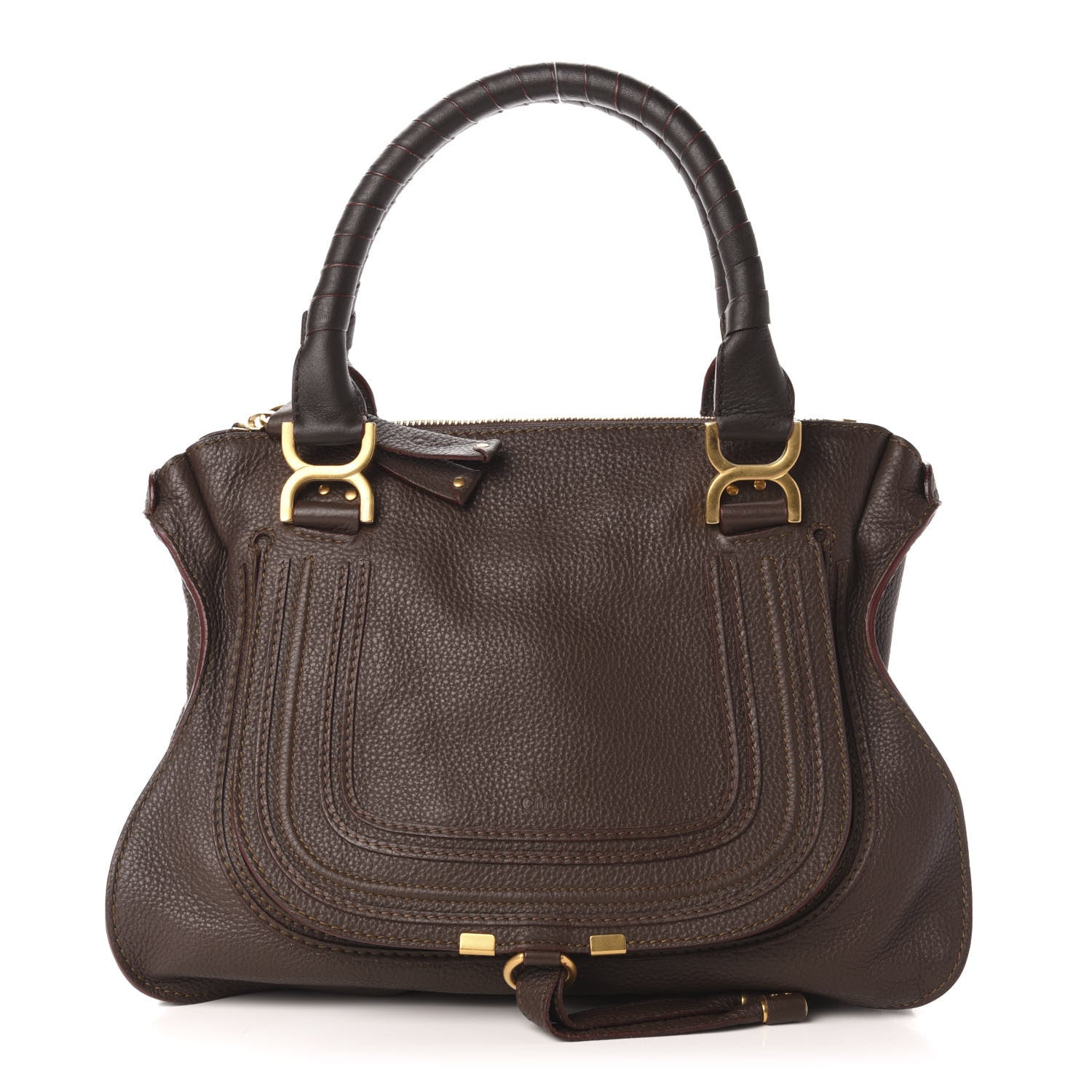 Chloe Calfskin Medium Marcie Satchel Truffle 1 of 10