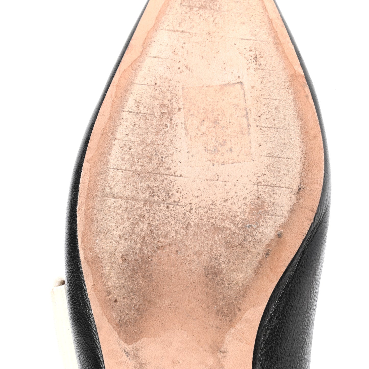 Lambskin Ribbon J'Adior Slingback Ballet Flats 38 Black