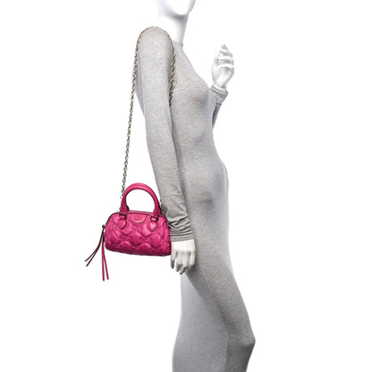 Gucci Nylon Calfskin Enamel GG Matelasse Mini Bowler Bag Lovely 2 of 10
