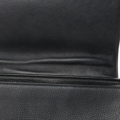 Celine Drummed Calfskin Suede Small Trapeze Black 7 of 7