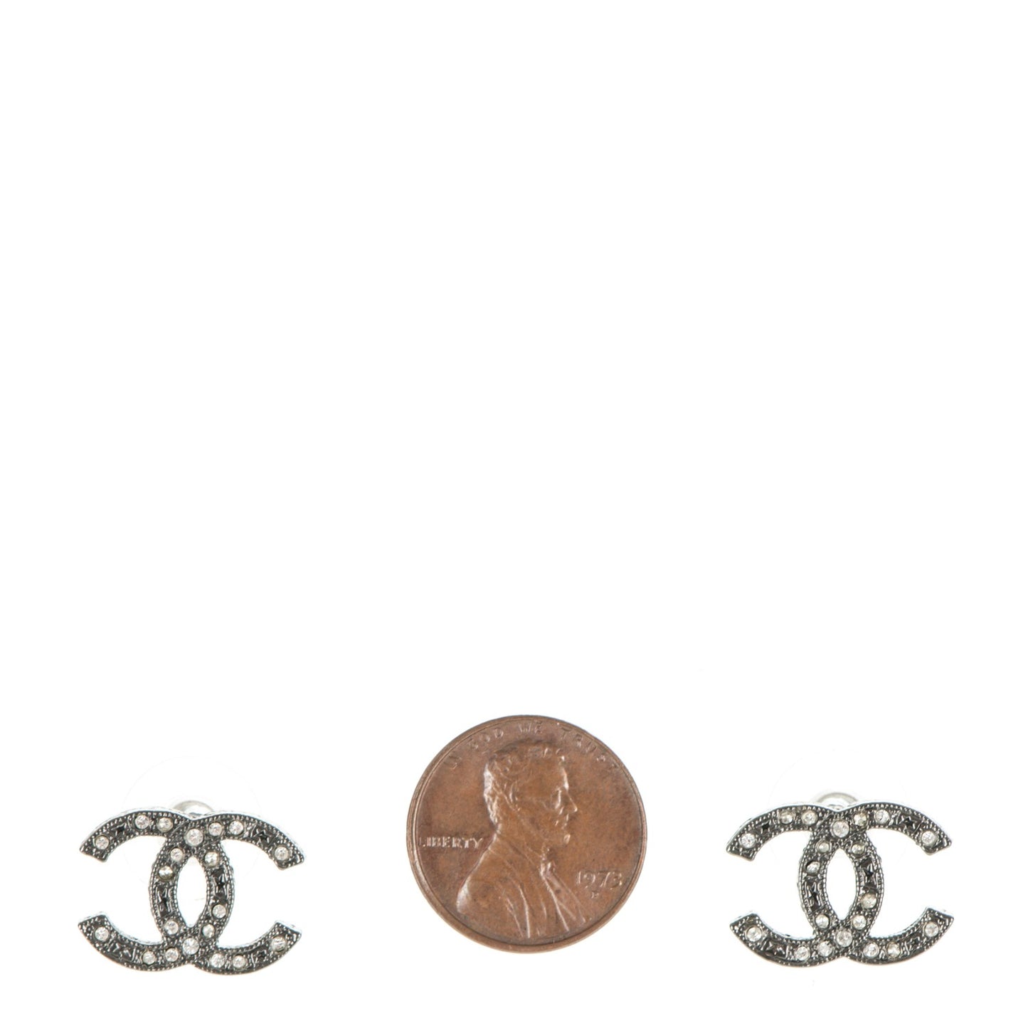 Ruthenium Crystal CC Earrings