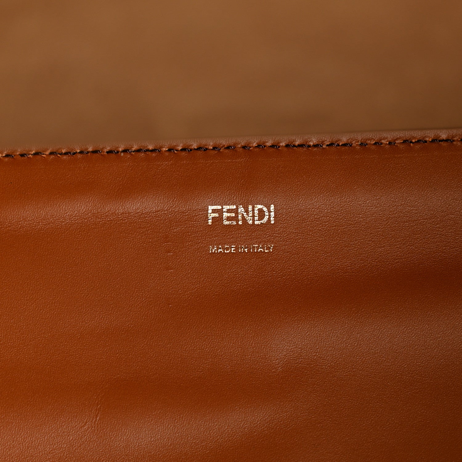 Fendi Vitello King Plexiglass Medium Fendi Sunshine Shopper Tote Cuoio 5 of 11